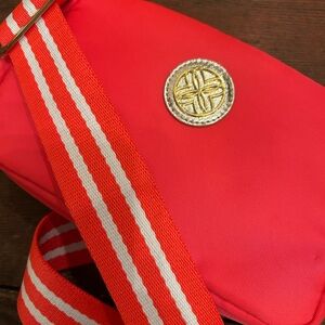 Pink Lilly Pulitzer Fanny Pack with Gold Accent